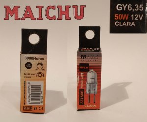 bombilla silver electronics halogena GY6 35 44x10mm 50w 12v CLARA