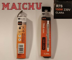 bombilla silver electronics R7S 78x8mm 150w 230v clara